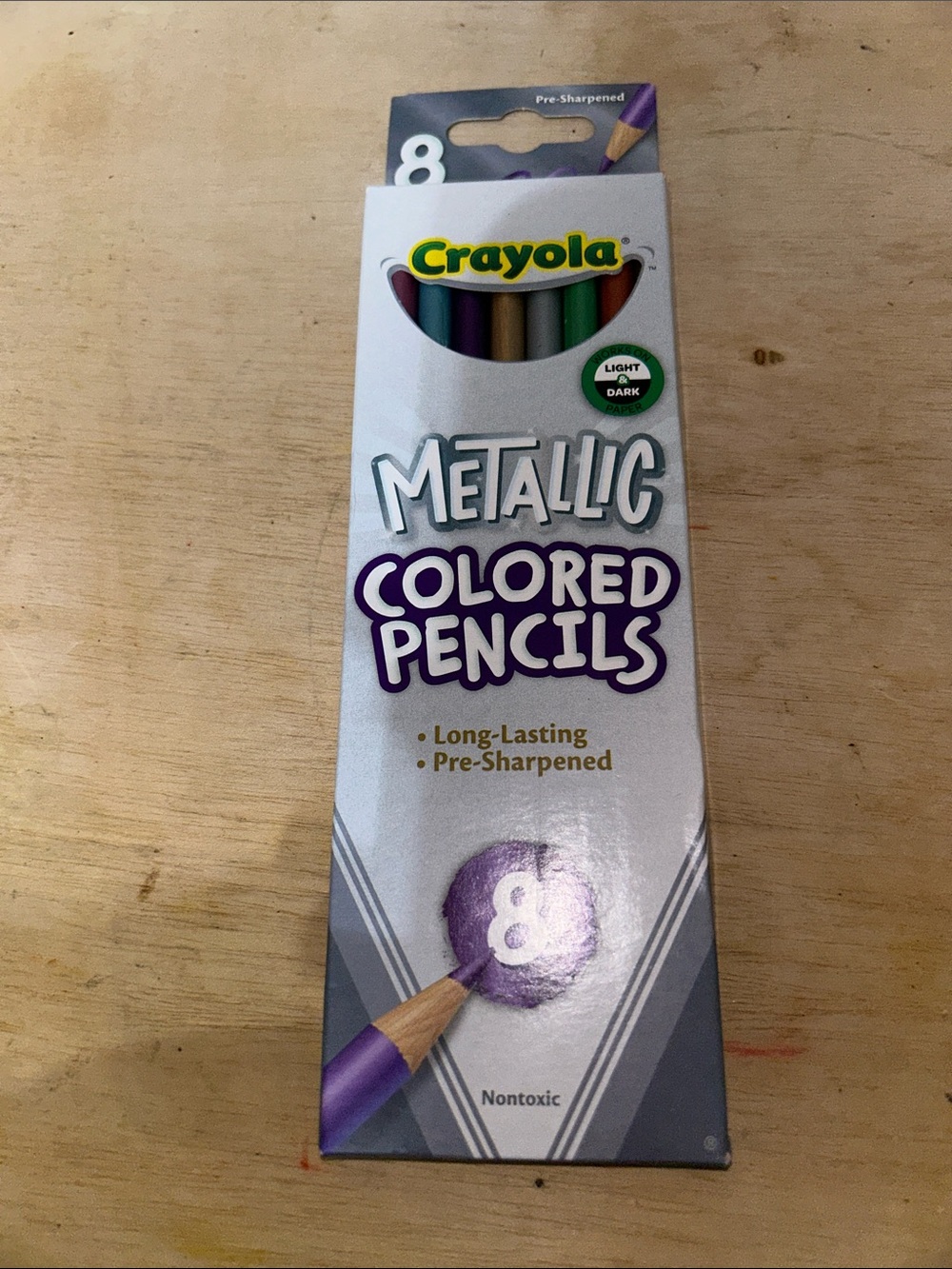 Crayola Metallic Colored Pencils - Purple